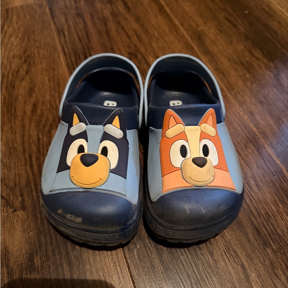 Kids Cartoon Character Clogs - Blue and Orange